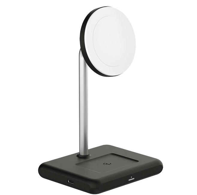 ALLite WQ1 2+1 磁吸無線充電座 原廠保固, 黑色, 1個