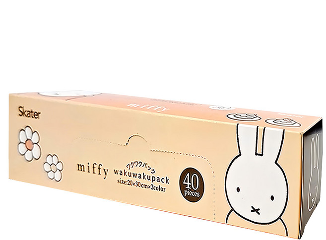 Skater 塑膠袋 MIFFY, 200 x 300 x 0.03mm, 40入, 1盒
