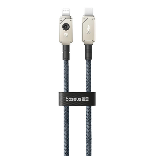 Baseus 倍思 Unbreakable系列 快速充電線 20W Type-C to Apple Lightning 8Pin, 白色, 1條, 2m