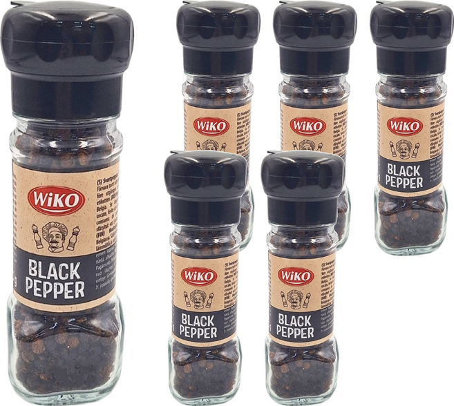 Wiko 黑胡椒研磨罐, 50g, 6瓶