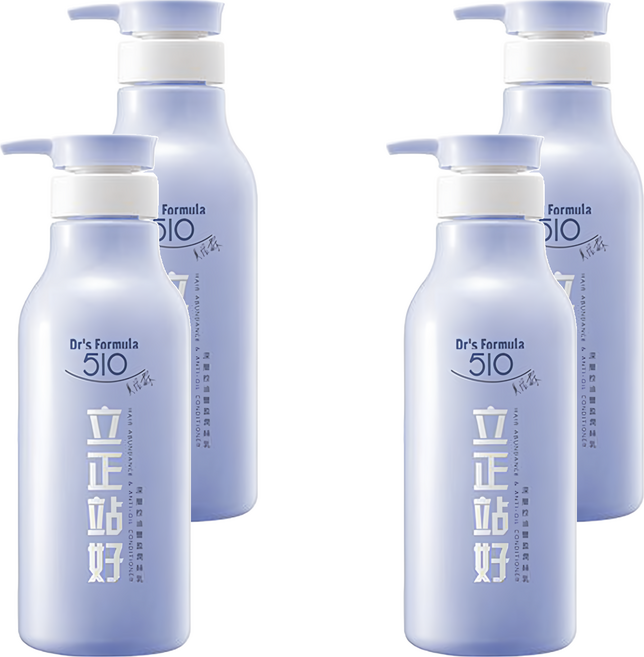 台塑生醫 Dr's Formula 立正站好潤絲乳 深層控油豐盈, 550g, 4瓶