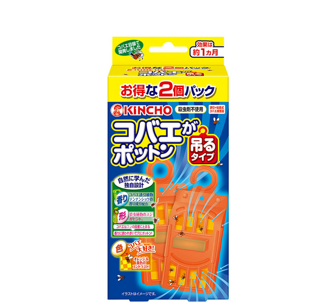 KINCHO 金鳥 果蠅誘捕吊掛 強效型, 1盒