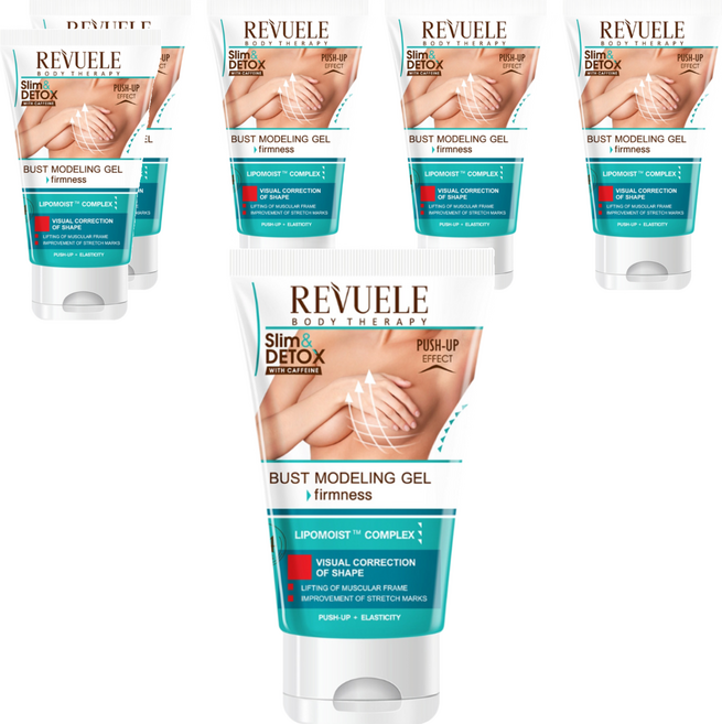 REVUELE 咖啡因美胸彈嫩凝膠, 6條, 150ml
