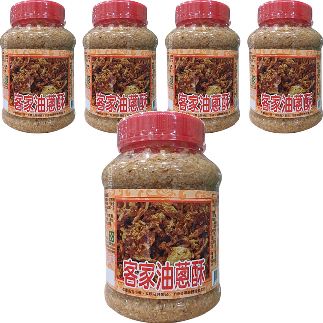 客家油蔥酥, 600g, 5罐