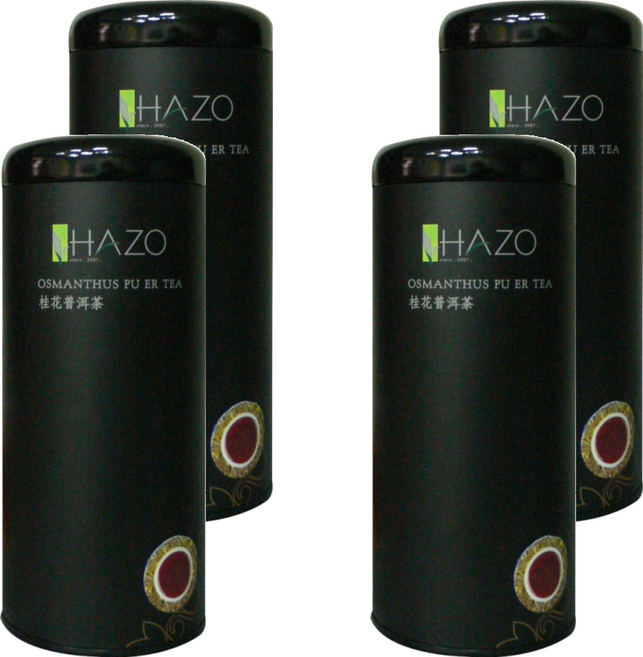 HAZO 桂花普洱茶, 100g, 1罐, 4罐