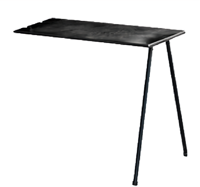 日月鉄工所 鉄男配件 延伸邊桌 Match table 俄羅斯樺木 鋼支架 台灣製 闇黑色 1個 展開尺寸：約66x29.5x1.2cm (架設高度約56cm) 收納尺寸：約70x34x5cm