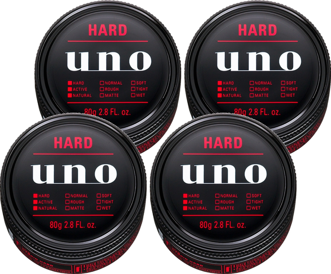 uno 徹底堅持髮腊, 80g, 4罐