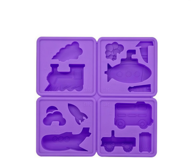 EEeEK 艾克 魔塊 Story mold 可愛動物造型模組, 交通工具紫色, 1組