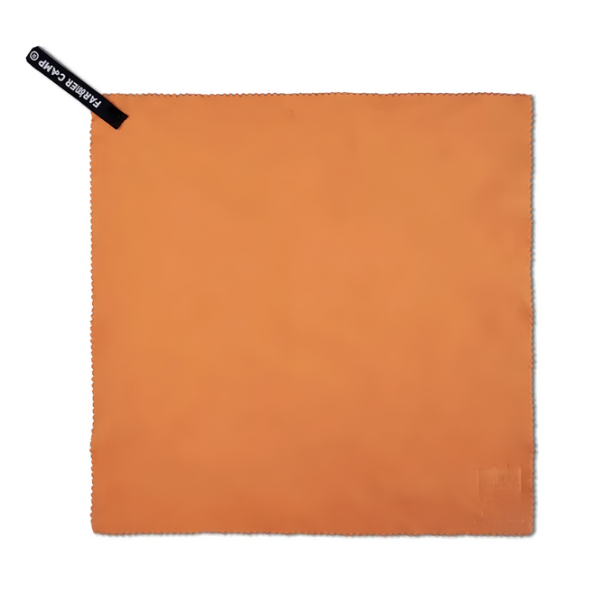FARMERCAMP 釣魚毛巾 34.5 x 34.5cm 26g, 橘色, 1個