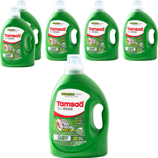 Tamsaa 洗衣精, 3L, 6桶