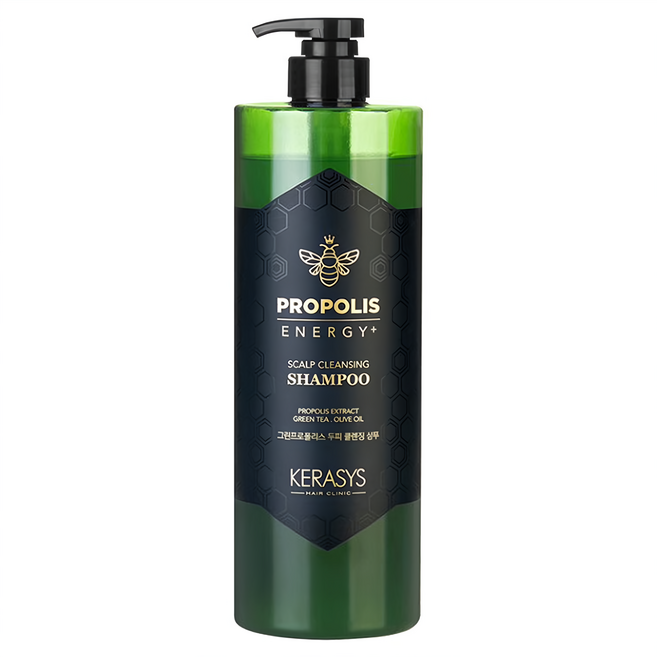 KERASYS 蜂膠活力光澤洗髮精 綠蜂膠, 1L, 1瓶
