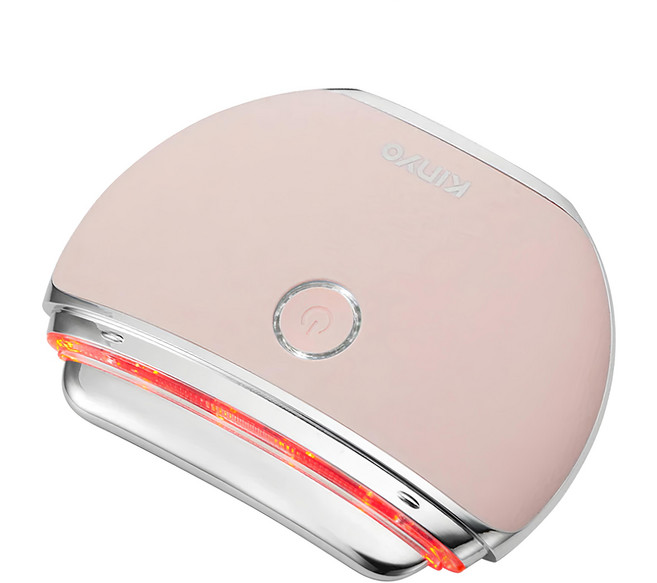 Kinyo 溫感煥顏導入刮痧儀 附充電線 AMR-205 95 x 21 x 90mm 78g, 粉色