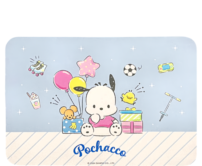 Sanrio 三麗鷗 帕恰狗皮革隔熱桌墊, 43 x 30cm, 1個, 快樂時光 多色