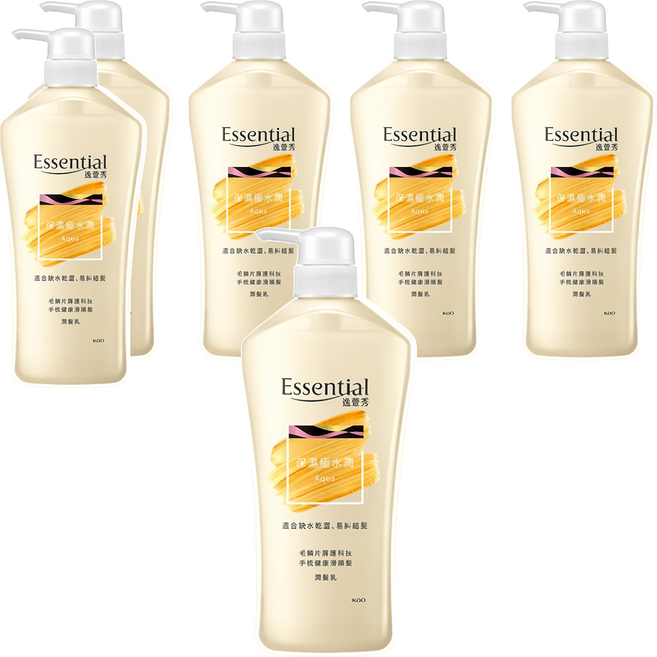 Essential 逸萱秀 保濕極水潤潤髮乳, 700ml, 6瓶