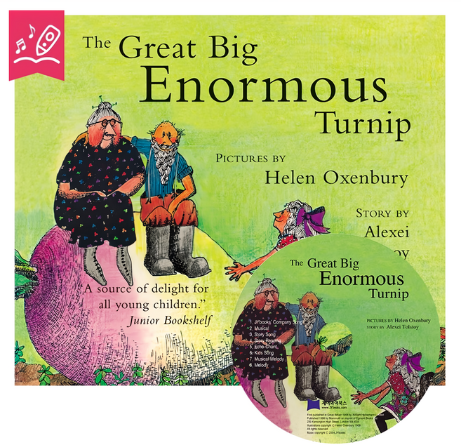 JY books 歌唱繪本 Great Big Enormous Turnip, 點讀版
