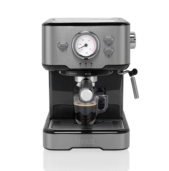 PRINCESS 荷蘭公主 不鏽鋼義式濃縮咖啡機, 249416, 1個