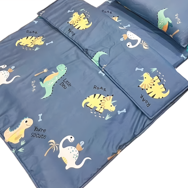 LoveCity 寢城之戀 吸濕排汗萊賽爾天絲 四季兒童小涼被, 侏儸紀 深藍色