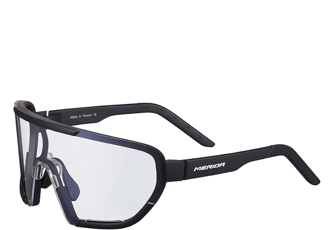 MERIDA 美利達 變色太陽眼鏡 A2313000027, 黑框 變色片 + 灰片 + 綠片, 1個