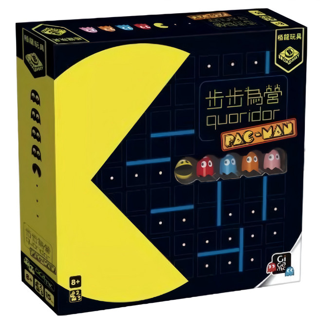 BROADWAY 栢龍 步步為營 小精靈 QUORIDOR PAC MAN 繁體中文版, 黑色 + 黃色, 1盒