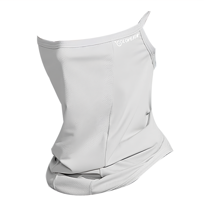 GOLOV.EJOy 高效防曬抗UV 極致涼感掛耳式加長護頸口面罩, 北極灰, 1片