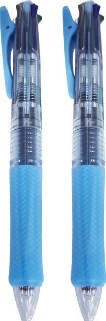 PILOT 百樂 0.7四色輕油筆 BKA845F-CSL, 淺藍, 2支