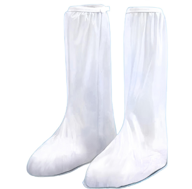 高筒防水雨鞋套 XL(38 x 29.5cm) 2雙, 白色, 1組