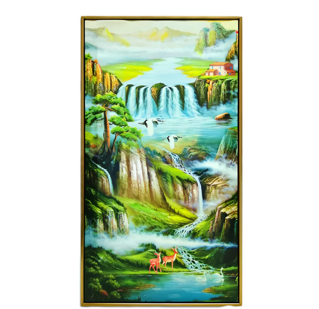 財神小舖 開運風水畫 山水聚氣 福祿圓滿 財源廣進 瑞氣盈門 文公吉數 進益財至