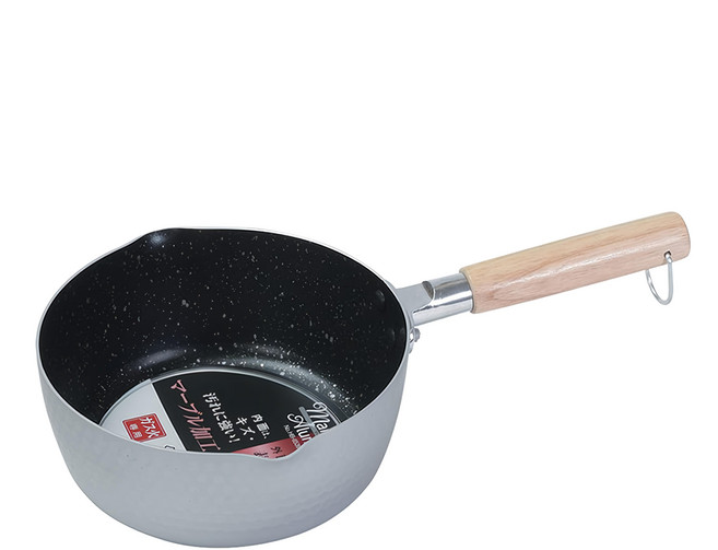 PEARL LIFE 珍珠金屬 大理石雪平鍋 瓦斯爐適用, 18cm, 銀色, 1個