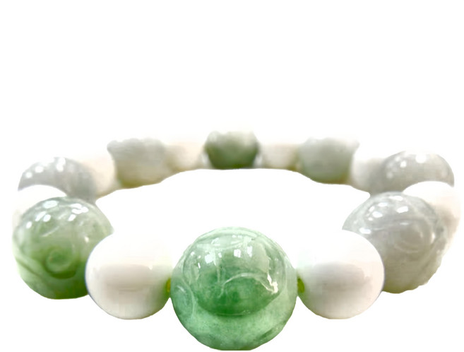 翡翠硨磲手鍊 70g