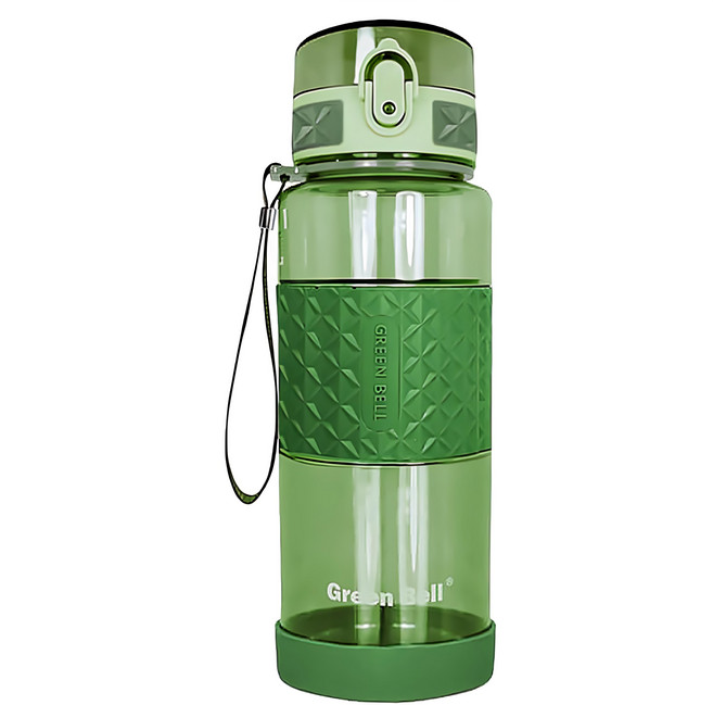 Green Bell 綠貝 果漾彈蓋水壺, 軍綠色, 500ml, 1個