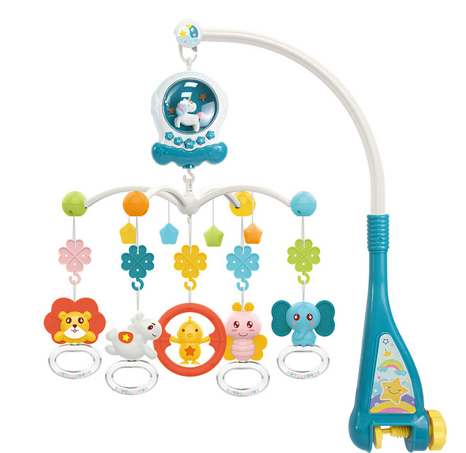 PLAYFUL TOYS 頑玩具 獨角獸音樂床鈴 GU-HE0311, 墨綠色, 1組
