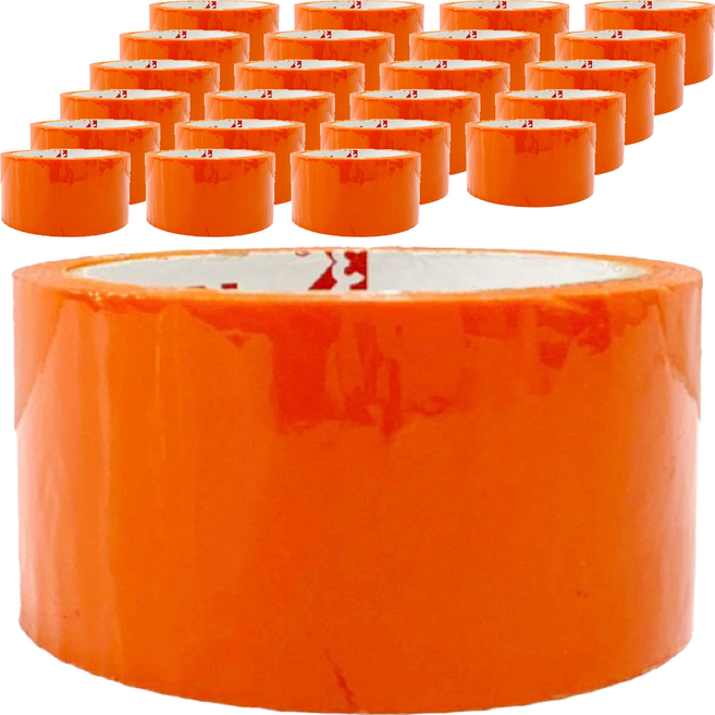 3K牌 彩色封箱膠帶 橘色 48mm*50y*0.043 OPP材質, 4組