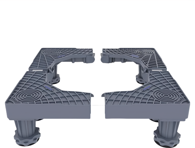 德利生活 洗衣機底座, 灰色, 1個