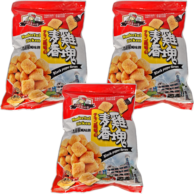 嗄嗄叫 小班長的家 黑胡椒雞塊, 240g, 3包