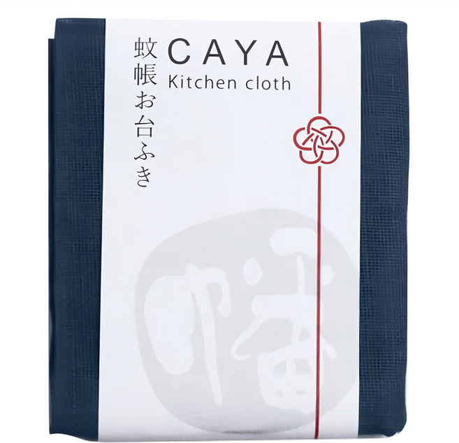 BAN INOUE 井上幡 CAYA 純棉蚊帳布抹巾 37 x 60cm 海軍藍, 1條