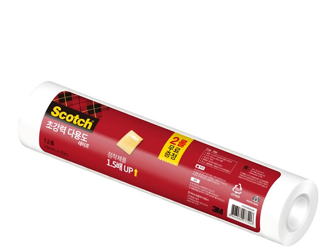 3M Scotch-Brite 百利 多功能替換膠帶 SH1820R 20m x 18mm, 12捲, 透明色