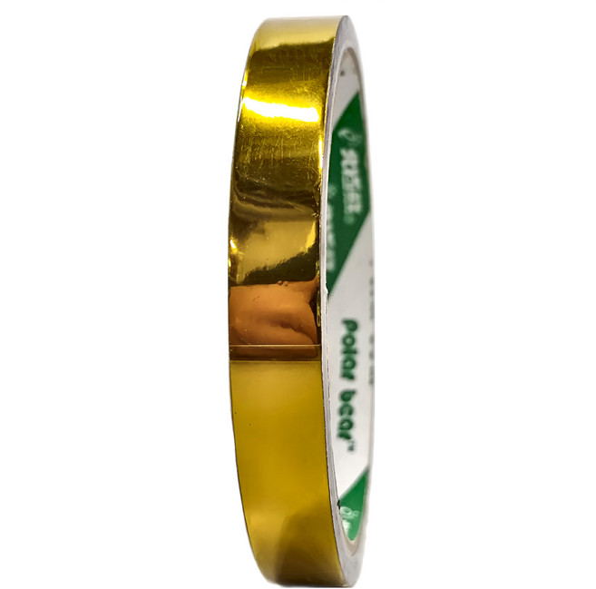 polar bear 北極熊 RAT1218K 大彩色晶晶膠帶, 金色, 6捲