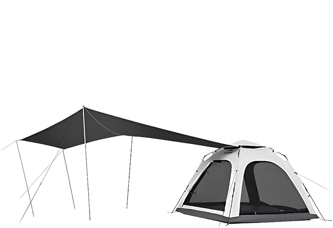 Naturehike 挪客 Ango自動帳篷 帶天幕 CNK2550WS010 240 x 240 x 185 8.5kg, 山谷灰, 4人
