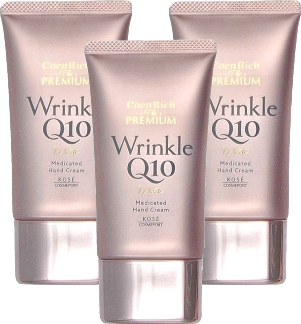 KOSE 高絲 CoenRich Q10 活齡 極緻抗皺美白護手霜, 60g, 3條