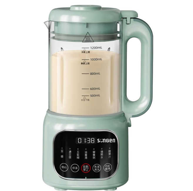 SOnGEn 松井 多功能蔬果破壁冷熱調理豆漿機 SG-031HB-G 迷霧綠