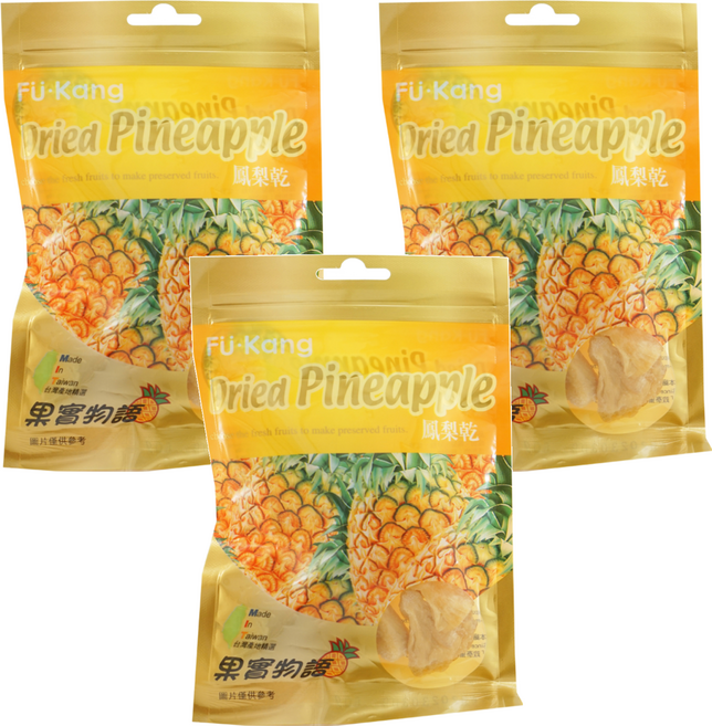 果實物語 鳳梨乾, 60g, 3包