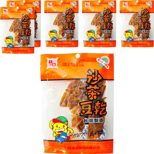 德昌 沙茶豆乾, 6包, 60g