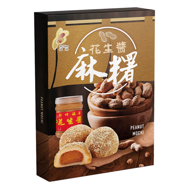 新竹福源 花生醬麻糬, 300g, 1盒