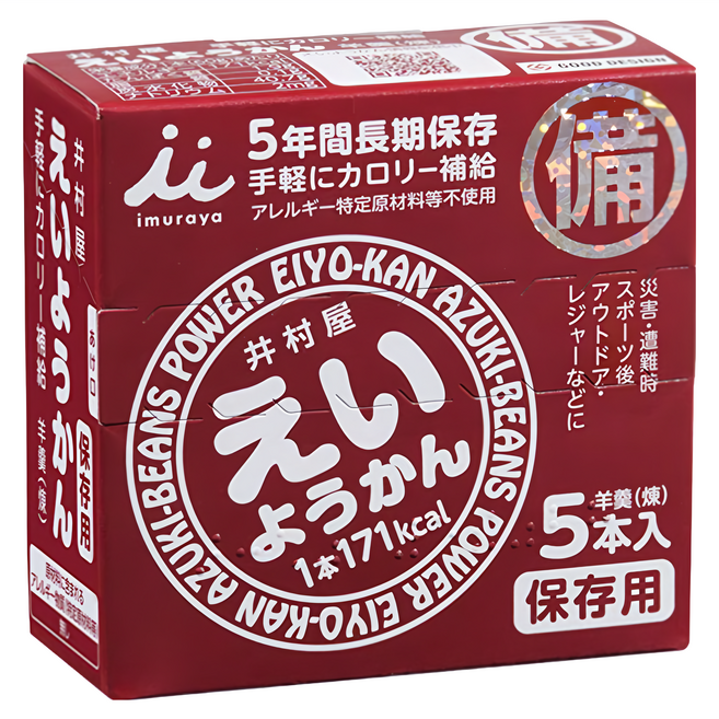 imuraya 井村屋 防災用 紅豆羊羹, 300g, 1盒