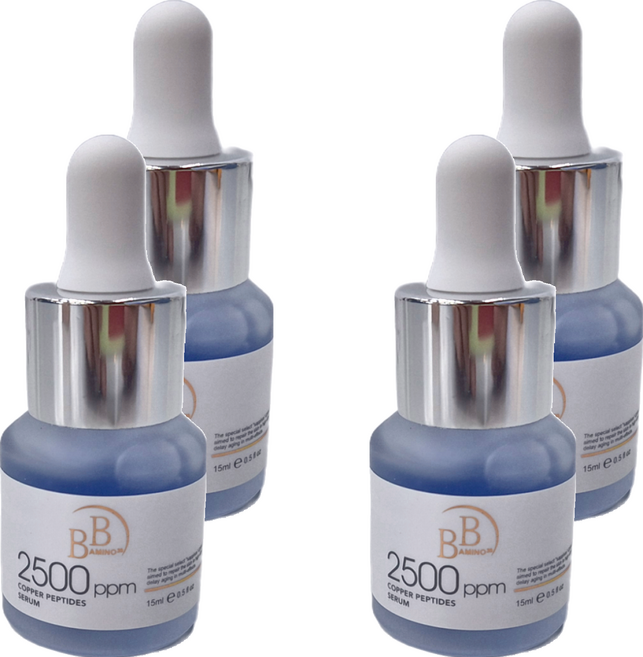 BB AMINO 科研 2500ppm藍銅胜肽緊緻精華, 15ml, 4瓶
