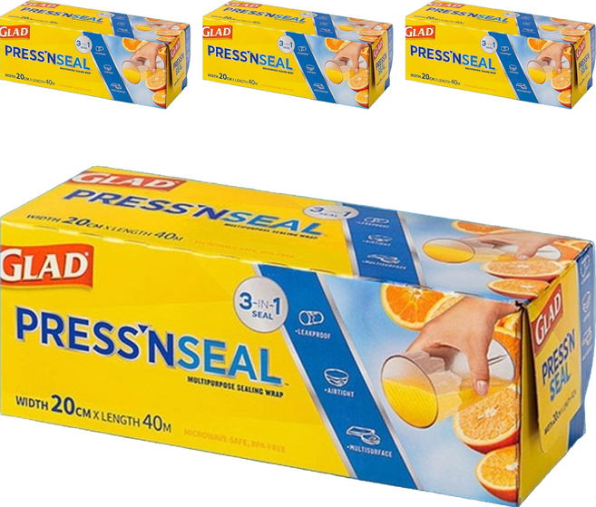 GLAD 佳能 魔術保鮮膜 標準型, 40m, 4盒