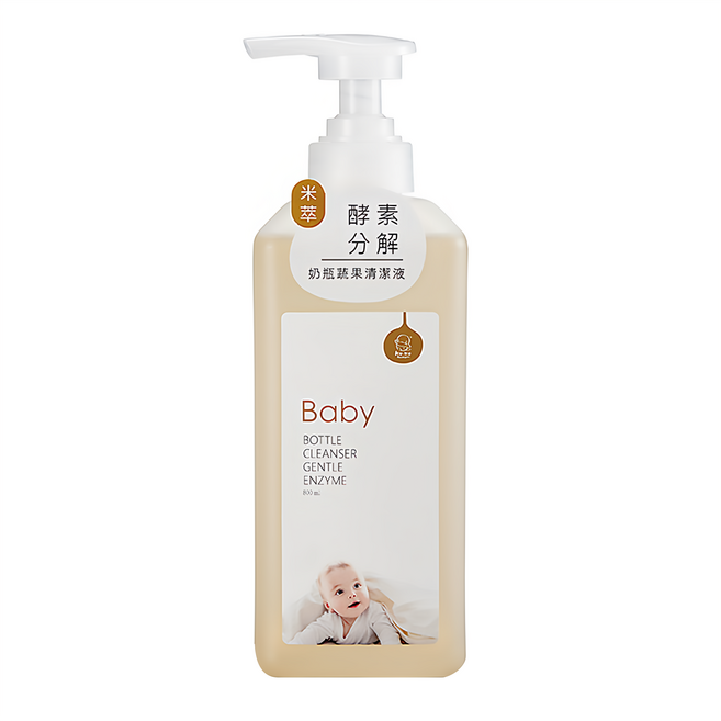 KU.KU Duckbill 酷咕鴨 米萃高分解酵素奶瓶蔬果清潔液, 800ml, 1瓶
