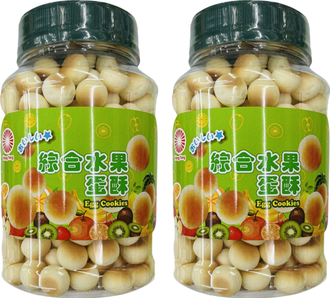 旺揚 活力蛋酥 水果, 160g, 2罐