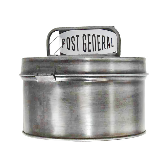 POST GEnERAL 蚊香盒 鋼製 370g, 銀色
