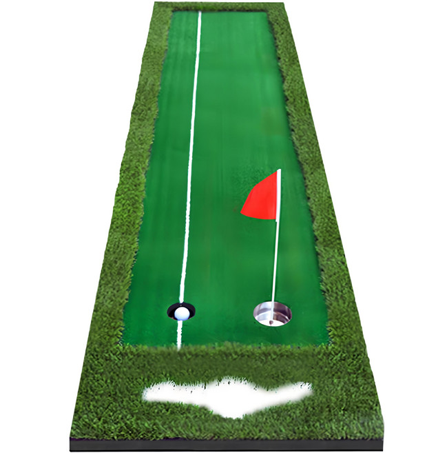 Holida 寬版人造草皮室內外高爾夫推桿練習墊 基本款, 1個, 綠色